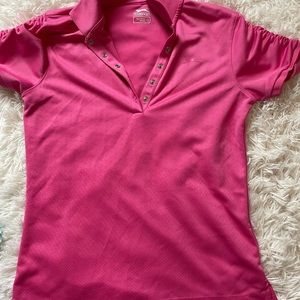 Slazenger golf polo. Pink, size small. Great condition.